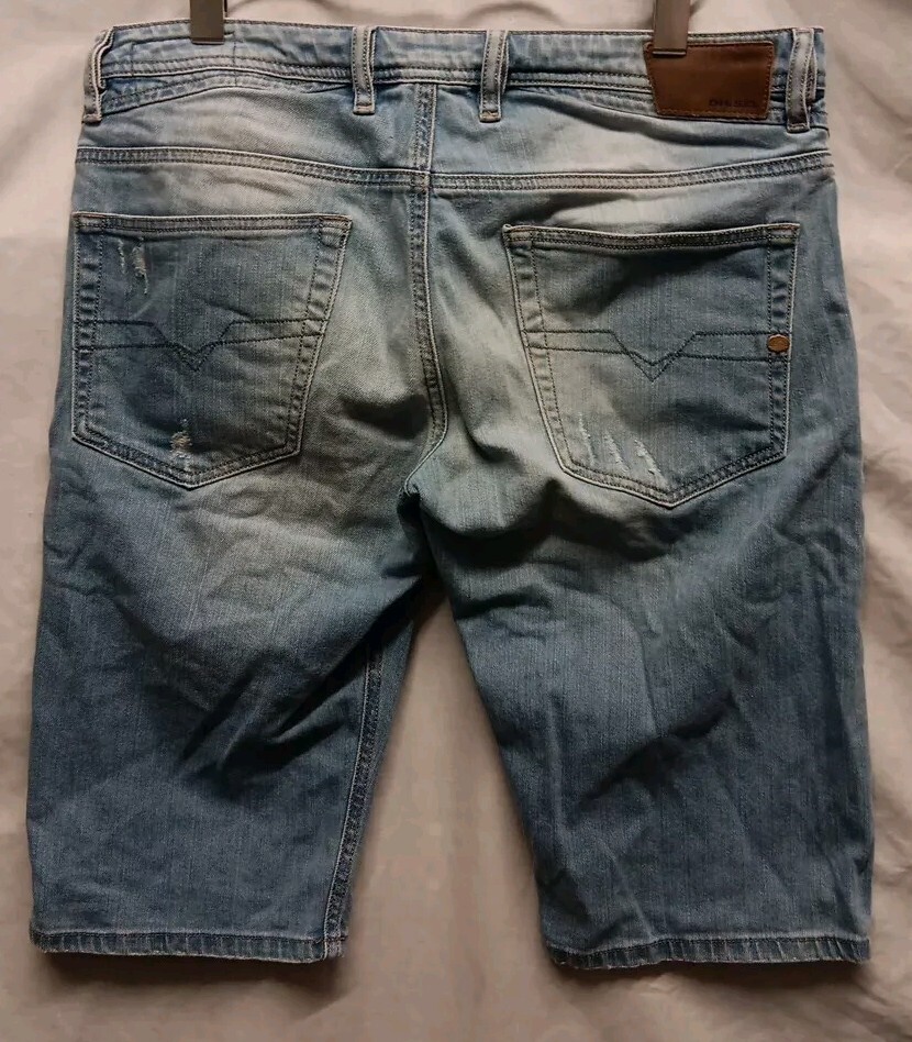DIESEL ONLY THE BRAVE DISTRESSED DENIM SHORTS STONE WASH SIZE 31 RRP £155.00  | eBay UK