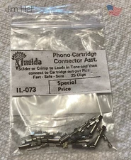 25 ASSORTED VINTAGE ONEIDA PHONO RECORD PLAYER CARTRIDGE CLIPS REPACKAGED
