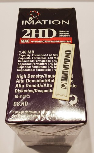 3M High Density DS HD Diskettes Macintosh Formatted Disk NIP Factory Sealed - Photo 2/5