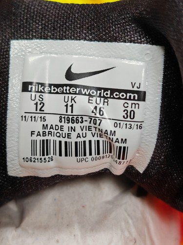 Nike Hyperlive promo EYBL Colorway Paul George Basketball Shoes 819663-707 US12 - Picture 9 of 9