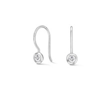 Dower and Hall TWE4-S-WSAPP Twinkle Range White Sapphire Drop Earrings RRP £95