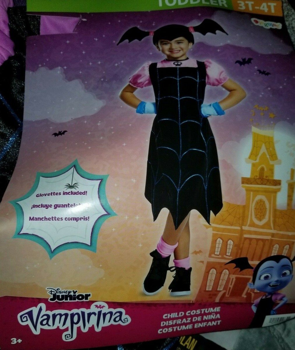 Disguise Disney Junior Vampirina Costume Toddler 3T-4T NIP
