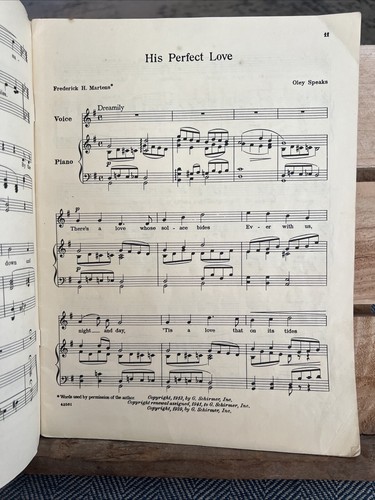 Vintage Oley Speaks Twelve Sacred Songs with Piano or Organ Accompaniment (High) - Picture 5 of 5
