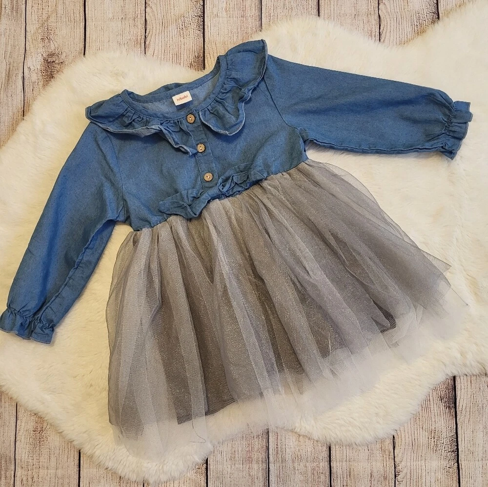 Jean and tulle dress sales