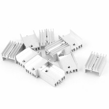 20x15x10mm 10pcs Aluminum Heatsink Cooler  Needle Silver Clay for Mosfet IC-