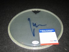 LARS ULRICH SIGNED CLEAR DRUMHEAD PSA/DNA RARE METALLICA DRUMMER 1