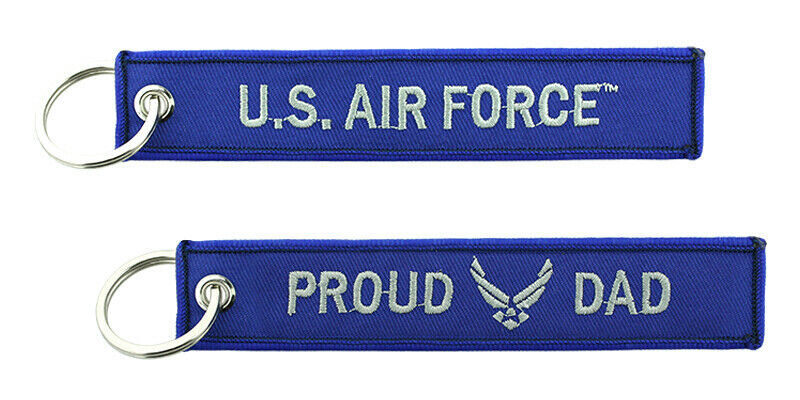 KEY CHAIN PROUD AIR FORCE DAD