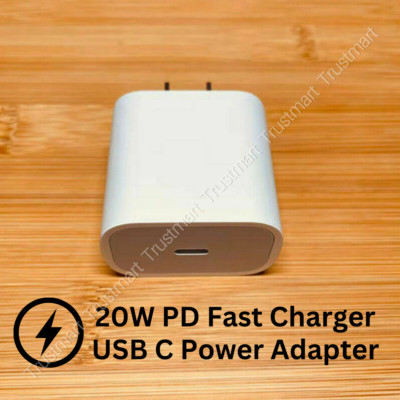 20W USB C Power Adapter PD Fast Charger Block For iPhone 16 15 14 13 12 11 XS 8