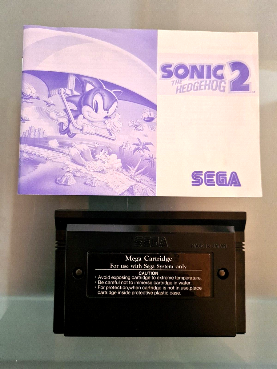 SEGA Master System Sonic 2 The Hedgehog, Box And Manual 1992