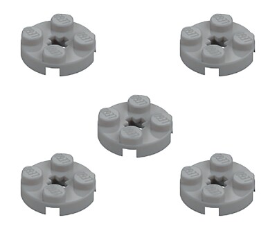 New LEGO Medium Stone Grey 2x2 Round Plates w Axle Hole 4032