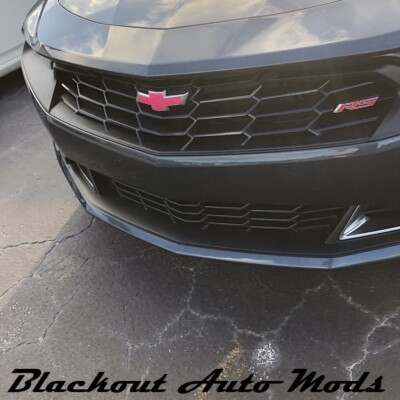 Pink Vinyl Bow-Tie Emblem Blackout Kit for 2016 2020 Chevrolet 