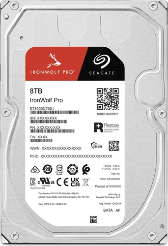 NEW Seagate 8TB IronWolf Pro ST8000NT001 Hard Drive 256MB SATA 6Gb/s nas HDD