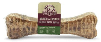 Water Buffalo Dog Bone Munch & Crunch , 6'', Mega Protein & Dental Health & more