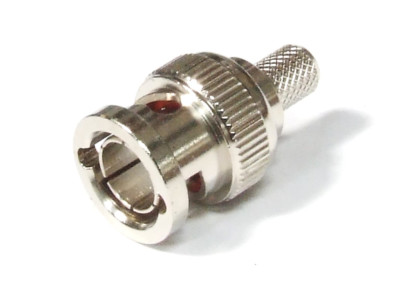 BNC Coaxial Male Cable Connector Straight Adapter w/o Pin Crimp/ Koaxial Stecker