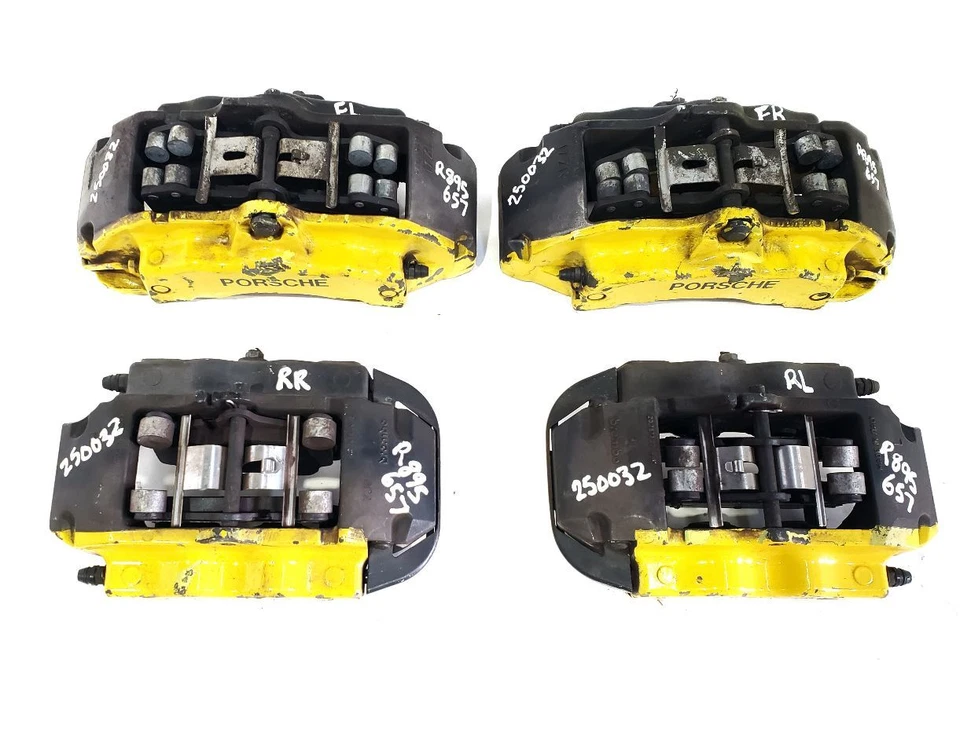 Porsche Cayenne 2008 2009 OEM juego de 4 pinzas de freno rotor de 12,99"" Foto 2 de 4