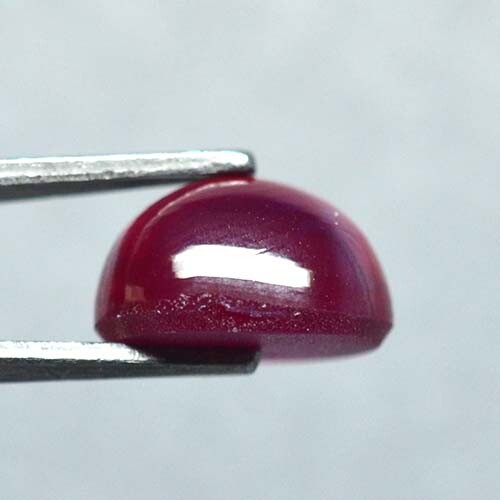 Oval 9x7 MM Red Ruby Star Sapphire 6 Rays Lab Corundum Cabochon - Picture 24 of 24