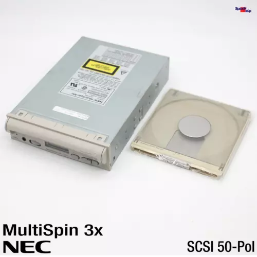 Legendary NEC Multispin 3X 3Xi CDR-500 Cdrom Lecteur Drive SCSI Avec Caddy Drive
