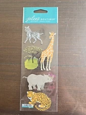 Jolee's Boutique SAFARI ANIMALS Scrapbooking Stickers 