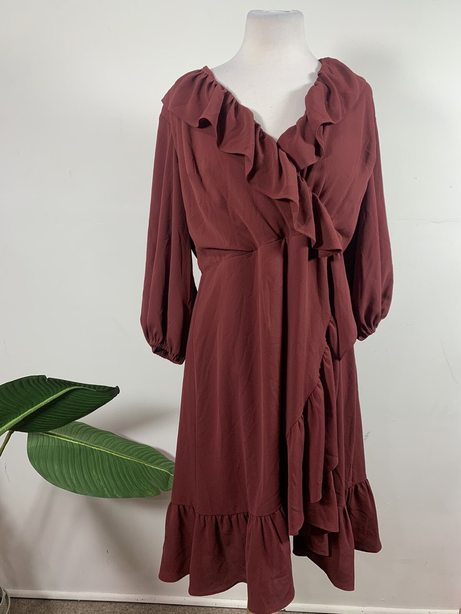 adrianna papell chiffon wrap dress Adrianna Papell Women's Floral Mermaid Dress - Pink - Size 4