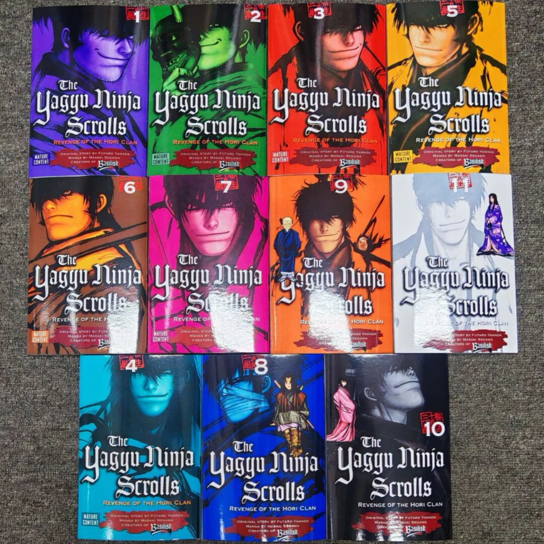 The Yagyu Ninja Scrolls :Revenge of the Hori Clan Manga Vol 1-11