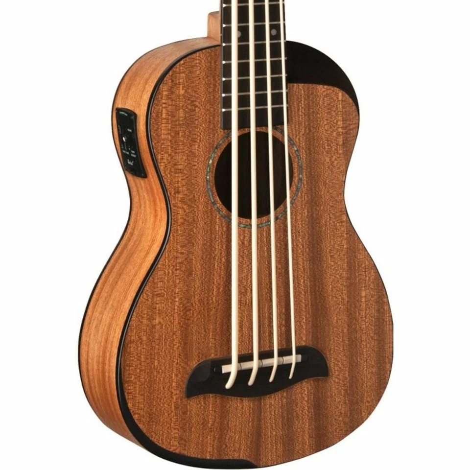 Oscar Schmidt OUB200K Comfort Series Acoustic Electric Bass Ukulele with Gig Bag - Image 3 of 4