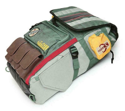 Star Wars Boba Fett Backpack Laptop Bag Travel Outdoor Student School Bags Large - Picture 2 of 5