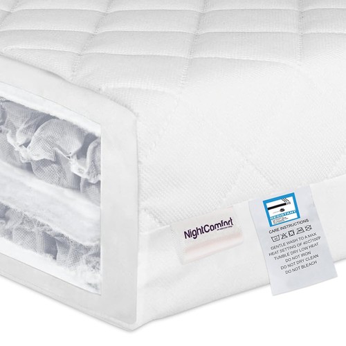 NightComfort Eco Pocket Spring Toddler Cot Bed Mattress - Single/Double Layered - Picture 37 of 60