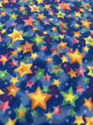 STARS! Hoffman Int'l Sweet Dreams Yellow Pink Green 100% COTTON QUILT FABRIC