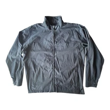 Nike Tiger Woods Golf Jacket Mens XXL Black Plaid Nylon Jacket Windbreaker