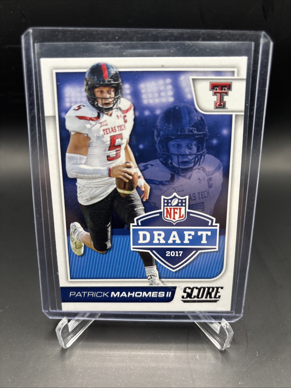 2017 Panini Score Patrick Mahomes II Texas Tech/Chiefs NFL Draft Insert