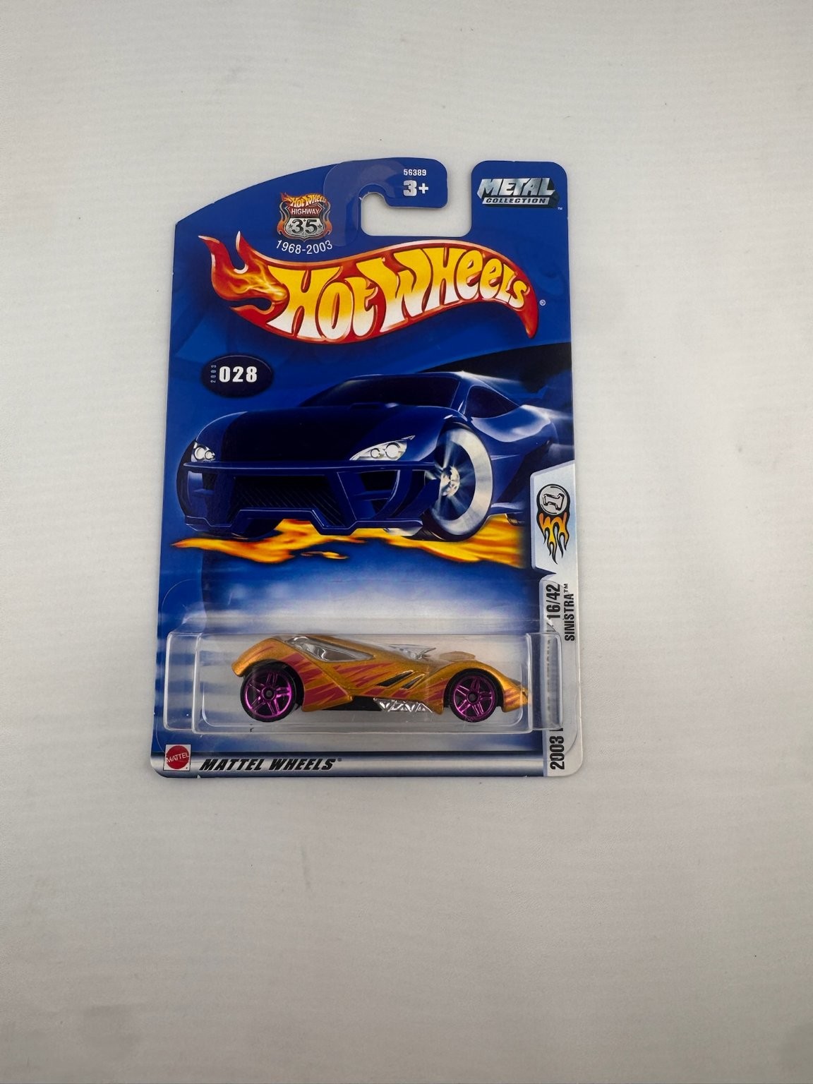 Hot Wheels 2003 Sinistra Diecast Car 1:64 Scale Metal Collection