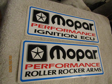 Vintage Mopar Performance Parts Vinyl Decals Set 9.25 X 3.5 Nos