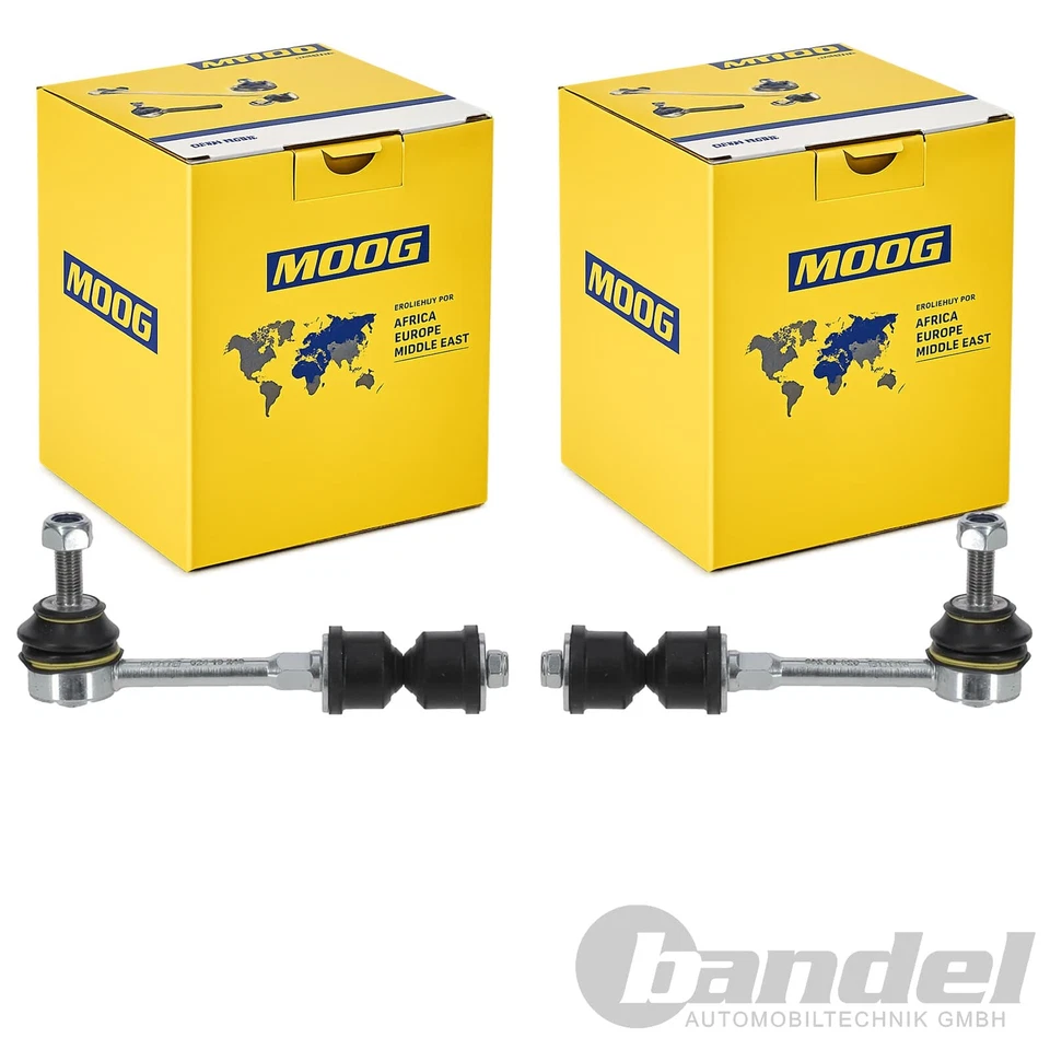 2X MOOG KOPPELSTANGEN STABI STREBE HINTEN LINKS+RECHTS passend für FORD FOCUS - Bild 1 von 3