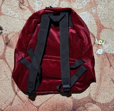 Supreme Velvet Backpack Red Leopard Brand New | eBay