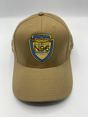 The Corps Surface Warfare Division 96 Logo Beige Baseball Cap Hat One Size