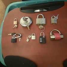 Abus Buffo 28/70 Padlock Plus 7 Other Various Sizes. No Combo For The 2 Combos.