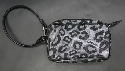 Coach F21061 Metallic Ocelot Tote Bag Handtasche & Handtasche Animal Print B999