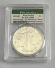 2021 P Silver Eagle Dollar $1 - First Strike T1 Emergency Issue - PCGS MS 69