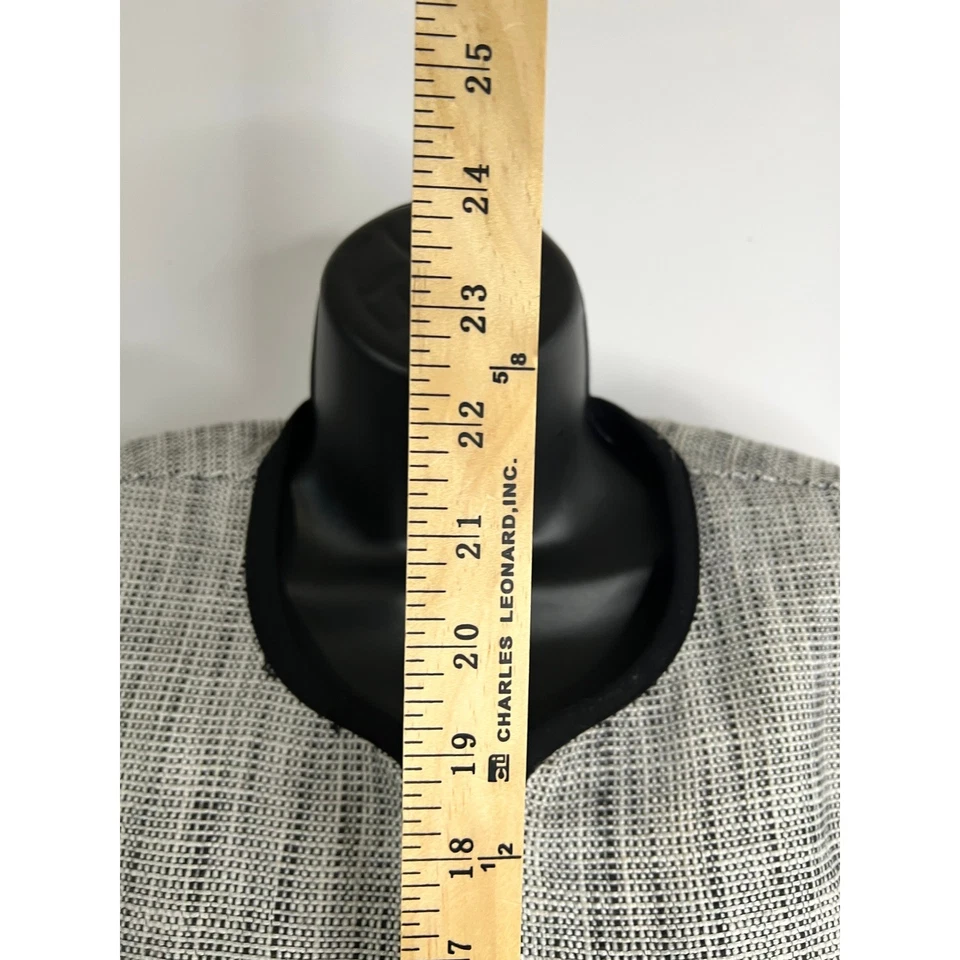 Chaqueta Blazer Mujer Colección 212 Texturizada Cremallera Frontal Negra Blanca Talla 6 Foto 3 de 4