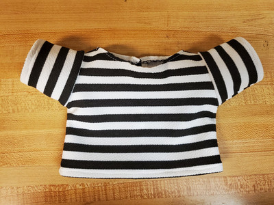 NEW WIDER BLACK & WHITE STRIPE STRIPED TEE SHIRT for 16'' CPK Cabbage Patch Kids