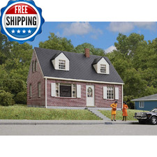 Walthers Cornerstone Brick Cape Cod House 933-3774 HO Scale Model Railroad - Str