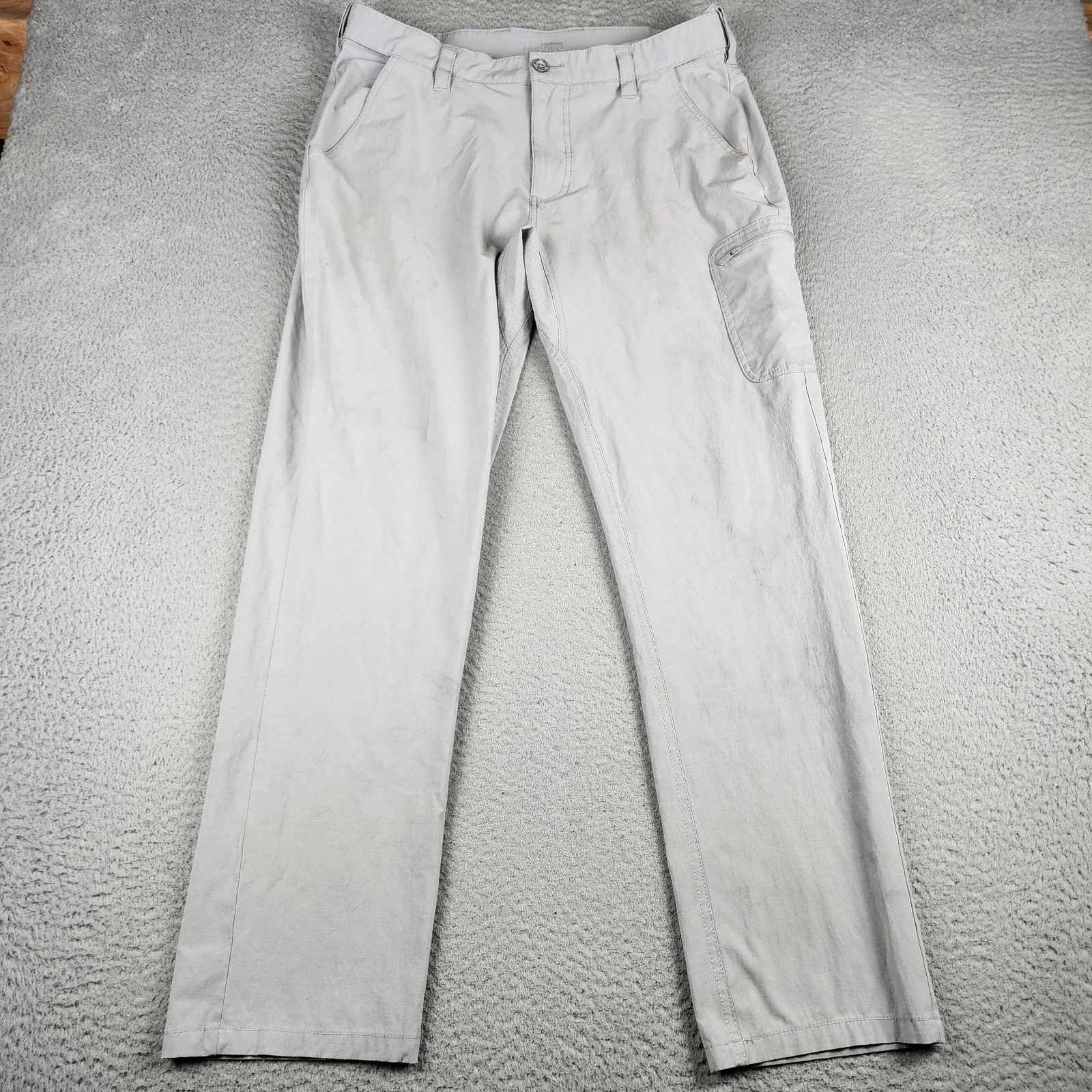 Huk Pants Mens Large Gray Outdoors Fishing Hiking Trail Cargo Tapered Leg
Opens in a new window or t