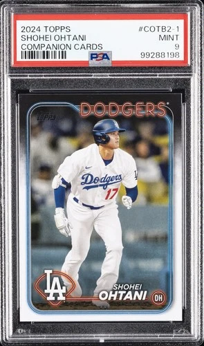 2024 TOPPS COMPANION CARDS SER 2 #COTB2-1 SHOHEI OHTANI PSA 9
