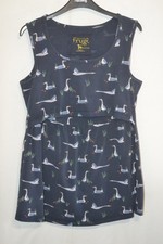 Frugi Bloom womens navy blue maternity nursing top Size M