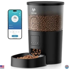 Smart Automatic Cat Feeder - 5G WiFi Pet Food Dispenser, APP Control, Timed Feed