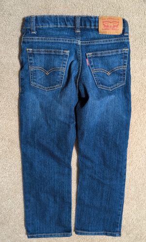 Levis 511 Slim Fit Boys Size 6 Reg stretch blue Jeans Adjustable Waist (21x21) - Picture 2 of 10