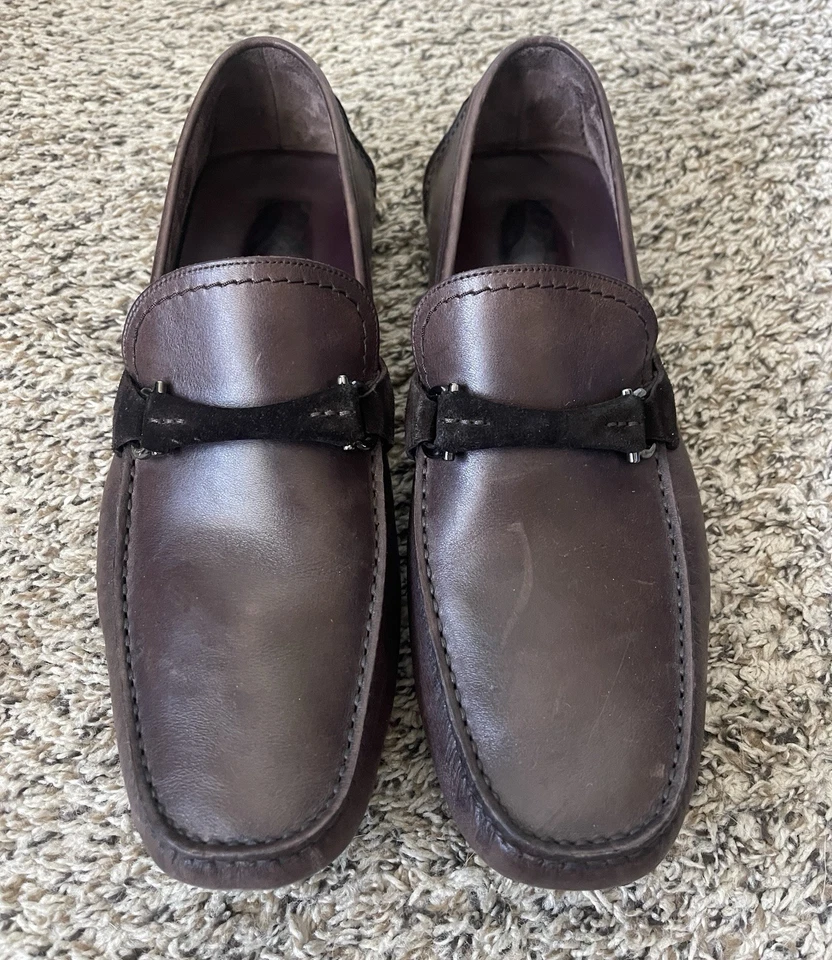 Salvatore Ferragamo GranPrix Gancini Horse Bit Loafers Mens 9.5 EE - Image 2 of 4