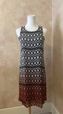 Karen Kane A-Line, Trapeze, Swing, Sleeveless Dress, Ombré, Lined _ Size S EUC