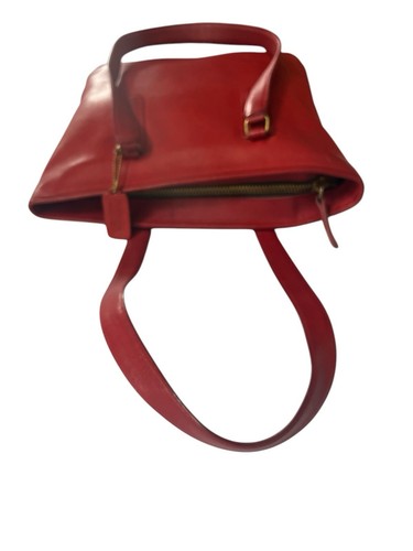 Vintage 1980 RED COACH Purse Original Classic NYC Rare 7703 USA Zipper Tote - Picture 6 of 22