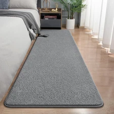 Runner Rug for Hallway, 2X8 Feet Non-Slip Washable Grey Long Area Rug Runners fo